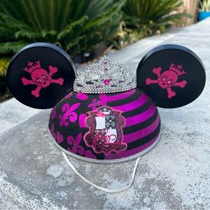 Mickey Mouse Ears Crown Pirate Princess Skull Walt Disney World Disneyland Hat
